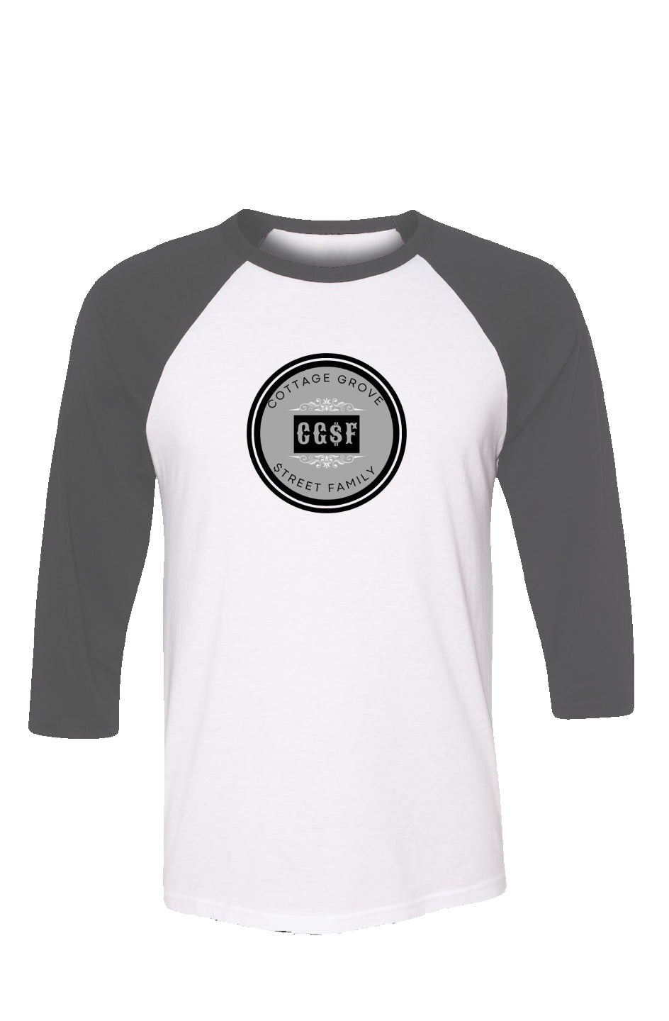 CG$F Grey Logo Baseball Tee