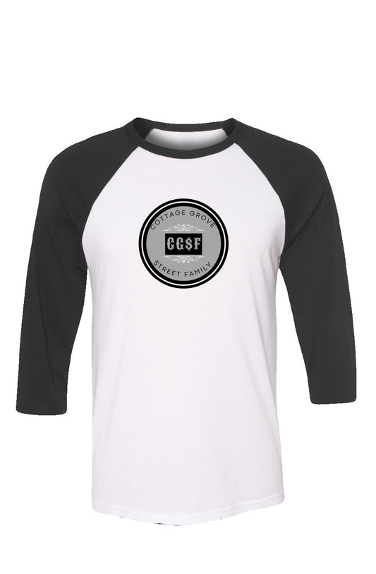 CG$F Grey Logo Baseball Tee