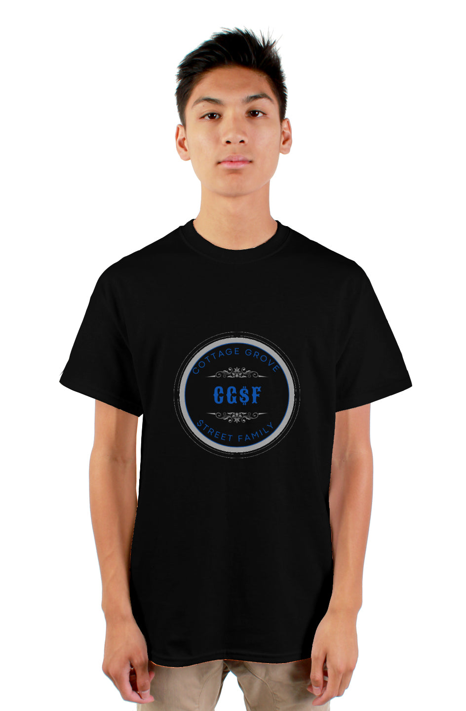 CG$F Black and Blue mens tshirt