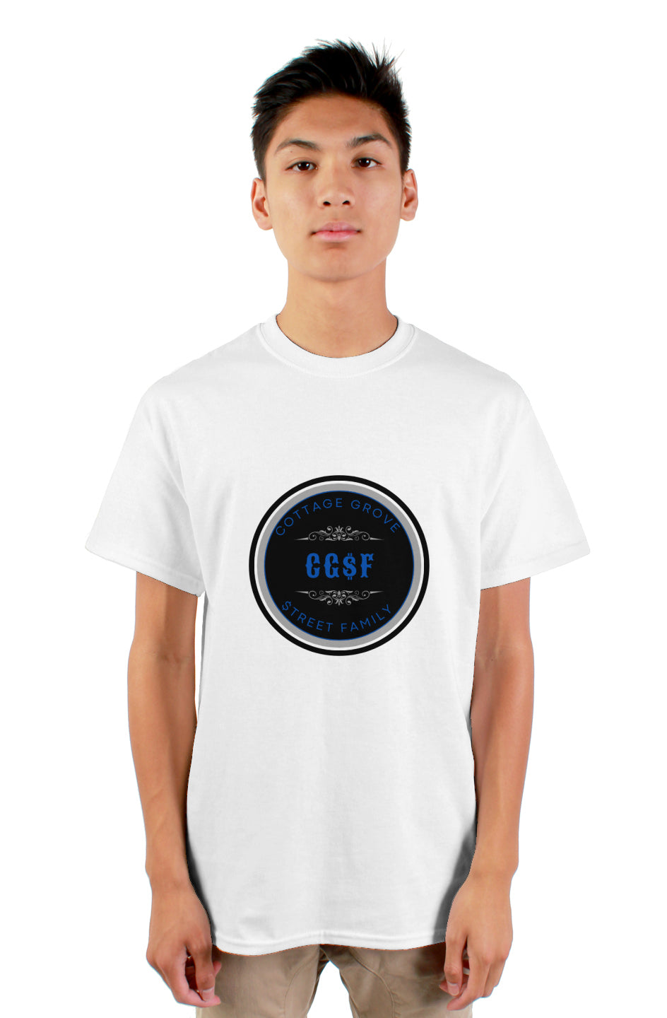 CG$F Black and Blue mens tshirt