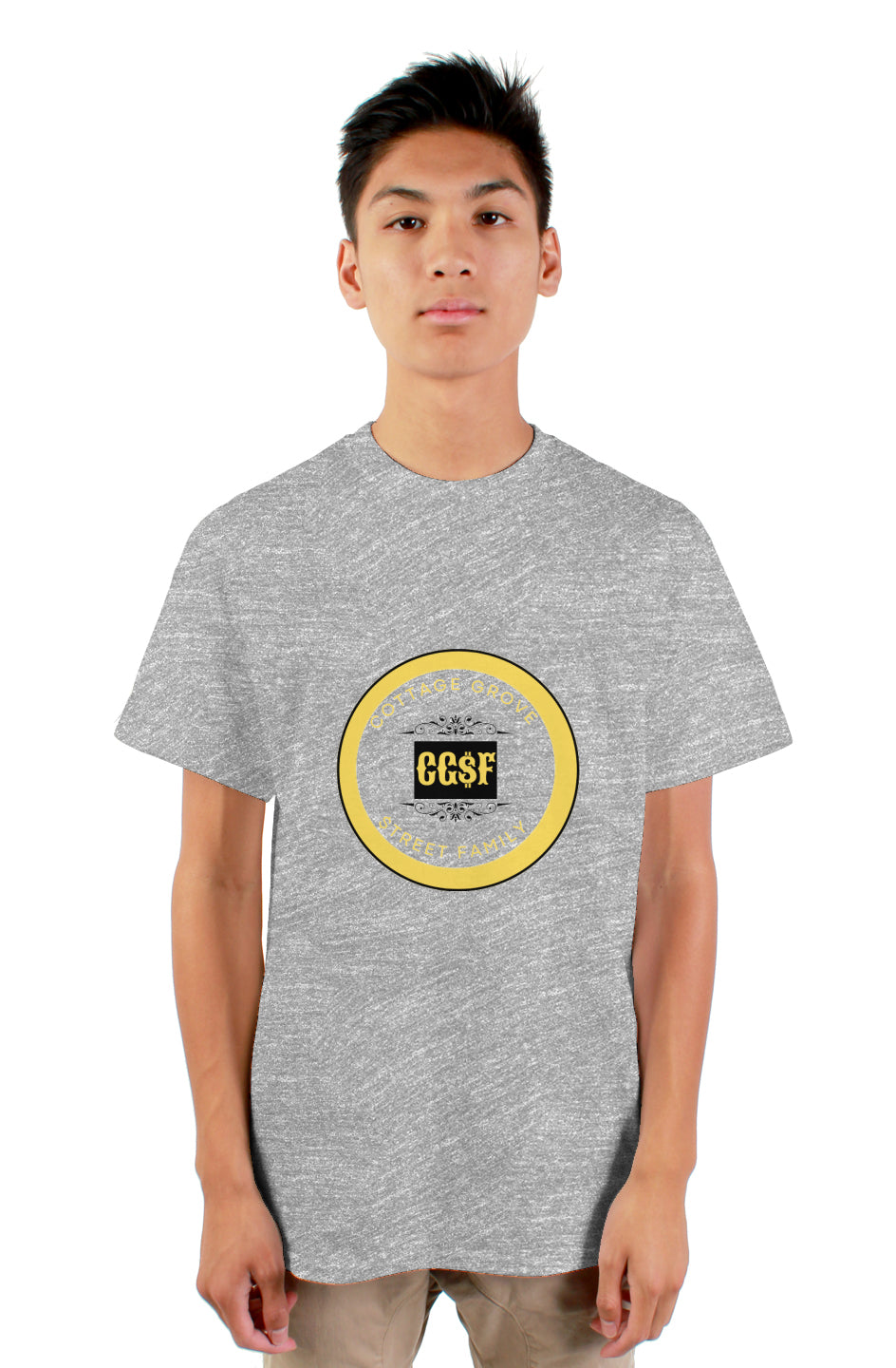 CG$F Gold & Black Logo mens tshirt