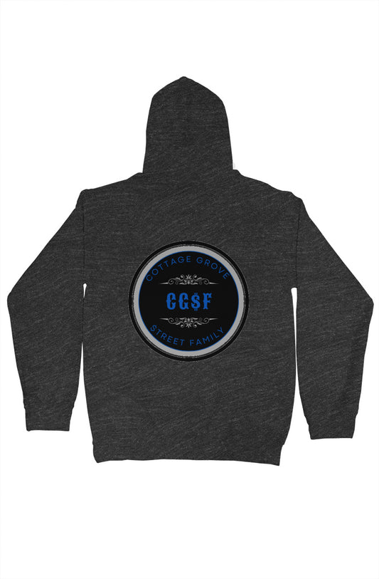 Blue and Black Logo gildan pullover hoody